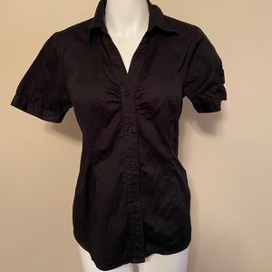 Black Button Collared Shirt